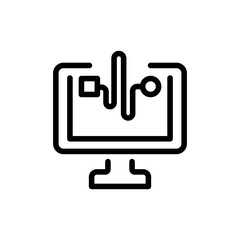 Web analytics flat icon