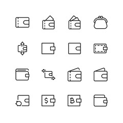 Wallet flat icon
