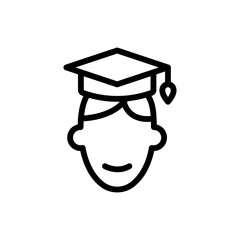 Student flat icon