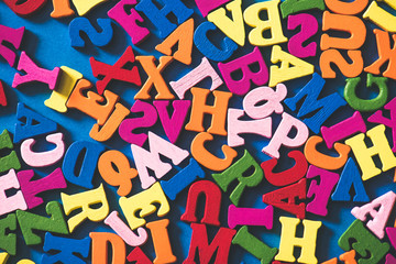 たくさんのアルファベット