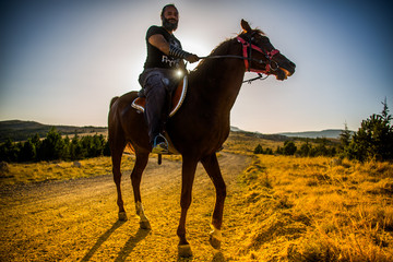 Costume of the Turks and horse riding