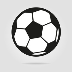 Fototapeta premium Football ball logo isolated