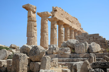 Obraz premium The ancient Acropolis at Selinunte. Sicily. Italy