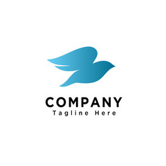 Flying bird logo
