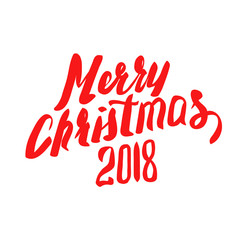 MERRY CHRISTMAS hand lettering