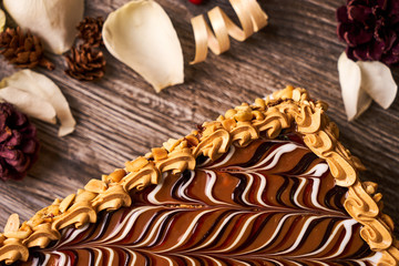 Homemade peanut cake