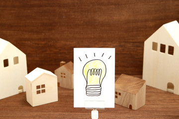 電球と家