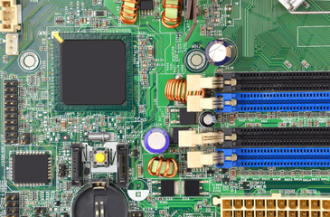 Green computer motherboard