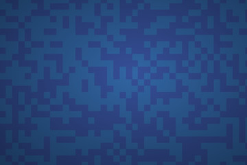 Navy blue color abstract background. Rectangular pixel camouflage