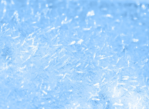 ice crystals as background