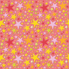 Seamless repeating pattern with stars