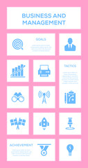 Business and Management Icon Set