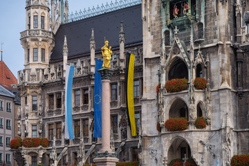 Fassade des Rathauses München