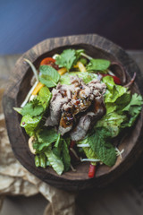 vegetable salad with meat