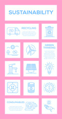 Sustainability Infograpik Icon Set