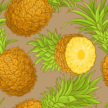 pineapple vector pattern
