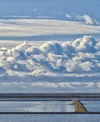 Salines à Salin-de-Giraud, Arles, Bouches-du-Rhône, France