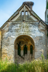 Naklejka premium Abandoned church in Banostor from Serbia