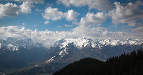 Austrian alps in the spring