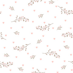 Flower and leaf pattern