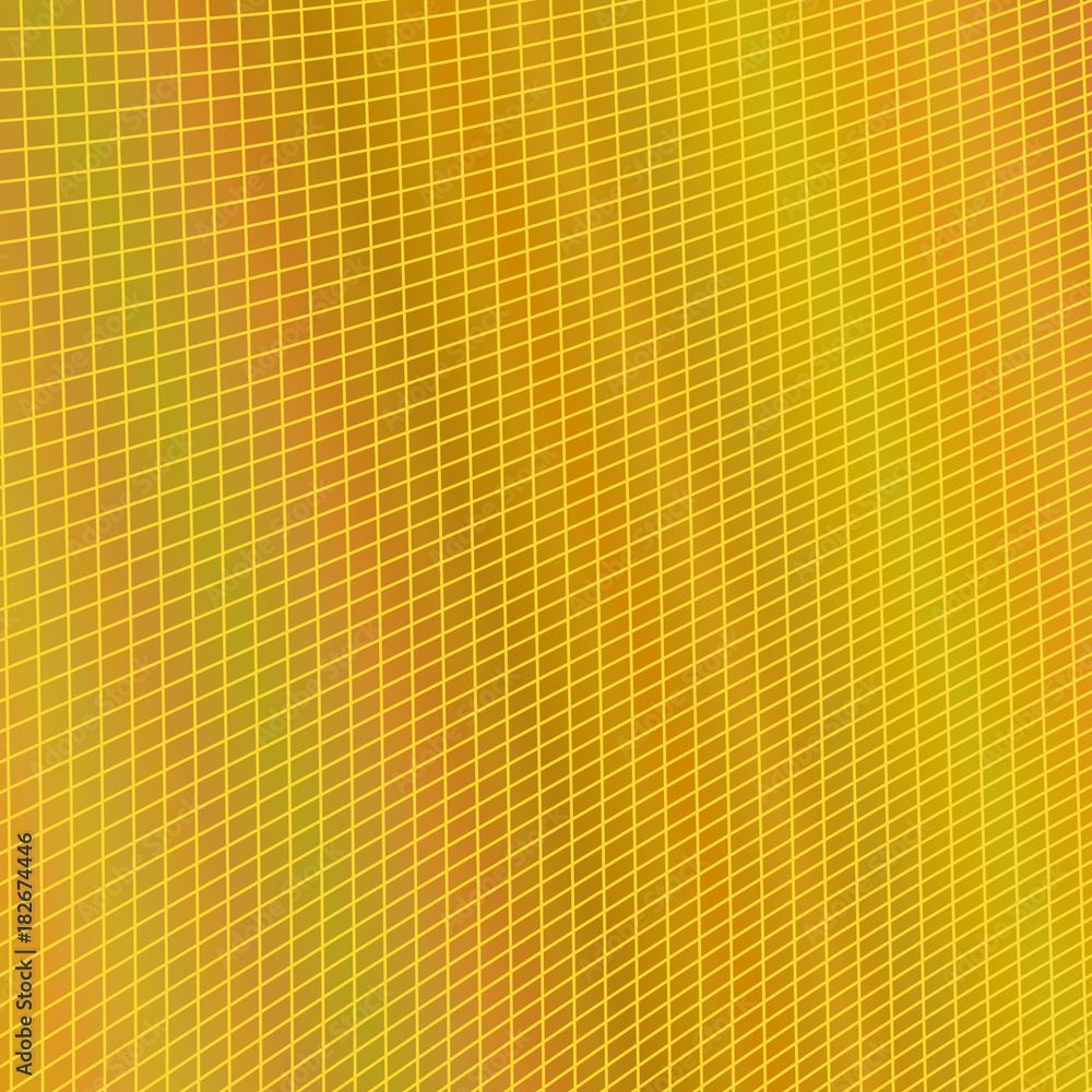 Poster Abstract modern gradient grid background - vector graphic design from curved angular lines