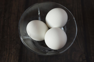 Eggs in the bowl