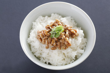 Natto rice in Japan