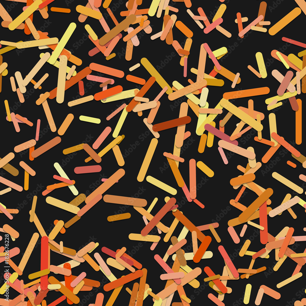 Poster seamless random rotated stripe background pattern - trendy vector illustration from orange toned rou