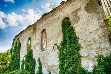 Naklejka premium Abandoned church in Banostor from Serbia