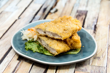 Handmade Japanese fried chicken ready to eat