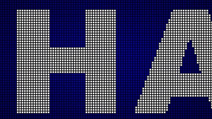 2018 Happy new year ! scroller. LED display. Displaying text information