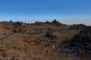 Landscape with mount Teide, volcano Teide and lava scenery in Teide National Park - Tenerife, Canary Islands