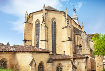 Fototapeta na wymiar Sarlat la Canéda. Cathédrale saint Sacerdos. Dordogne. Nouvelle-Aquitaine