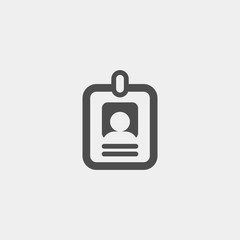 Badge flat vector icon	