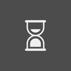 Hourglass flat vector icon