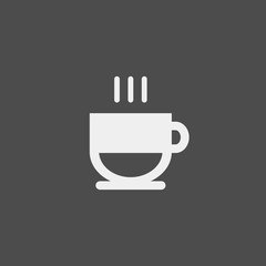 Tea cup flat vector icon