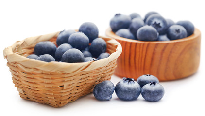 Group of fresh blueberries