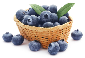 Group of fresh blueberries
