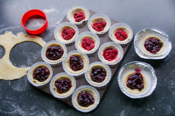Homemade Blueberry and Raspberry Tarts