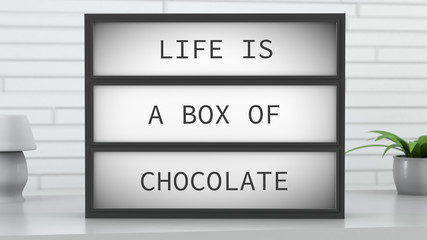 Life is a Box of Chocolate Lightbox