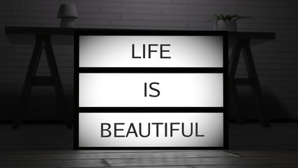 Life Is Beautiful Lightbox