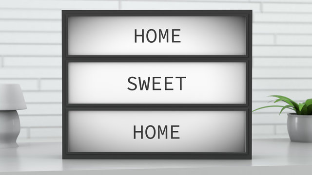 Home Sweet Home Lightbox