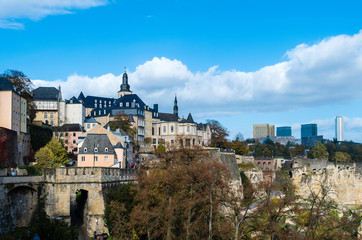 Fototapeta na wymiar Landmark View of Luxembourg City, Luxembourg