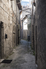 Fototapeta na wymiar Ascoli Piceno (Marches, Italy), historic buildings