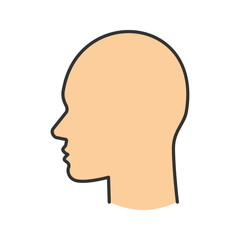 Human's head color icon
