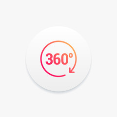 360 Degrees Angle Icon