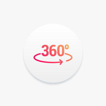 360 Degrees Angle Icon