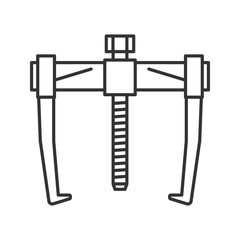Bearing puller linear icon