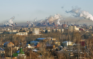 Прмышленный Нижний Тагил. Вид с горы Высокой....