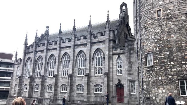 IRELAND - Circa June, 2017 A Cathedral in Dublin Ireland on overcast day